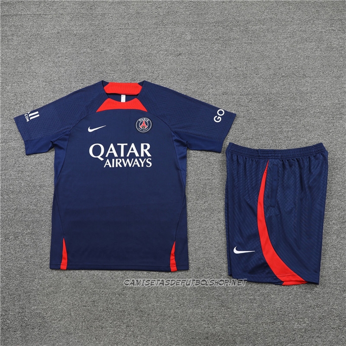 Chandal del Paris Saint-Germain 22-23 Manga Corta Azul Oscuro - Pantalon Corto